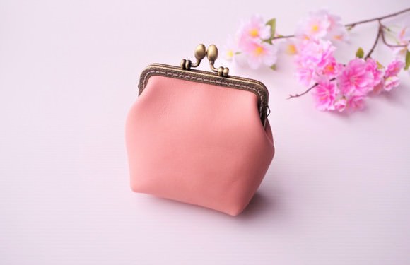 il legame お豆みたいな可愛いげんこ ✻ 『 がま口 』桜ピンク色